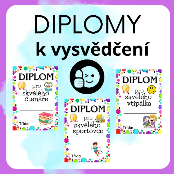 Diplomy k vysvědčení 