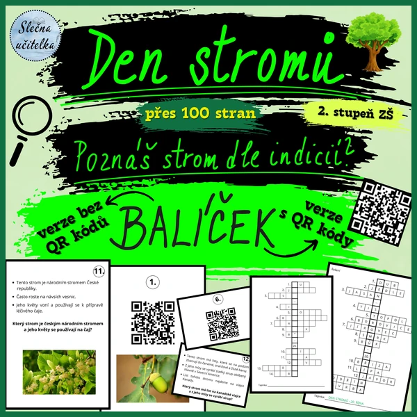 DEN STROMŮ - Poznáš strom dle indicií? - BALÍČEK, 2. stupeň 
