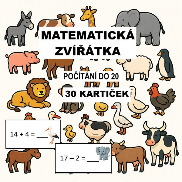 Matematická zvířata do 20