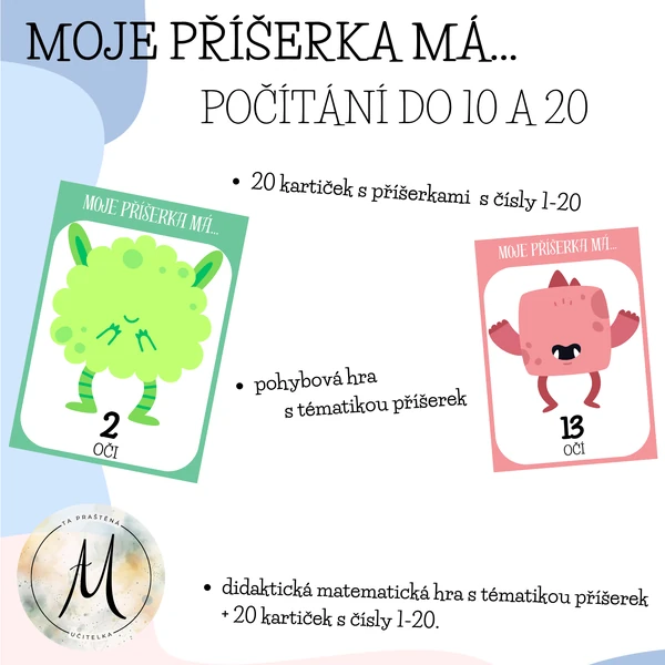 Moje příšerka má... počítání do 20 s příšerkami