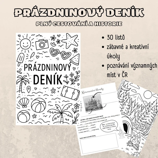 Prázdninový deník plný zábavy a historie