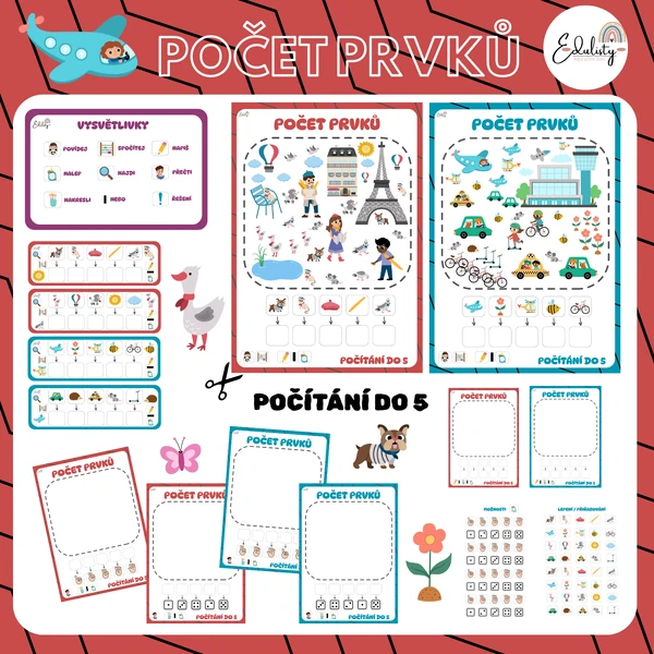Počet prvků do 5 - první krůčky v počítání