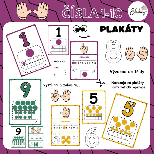 Čísla 1-10 - plakáty