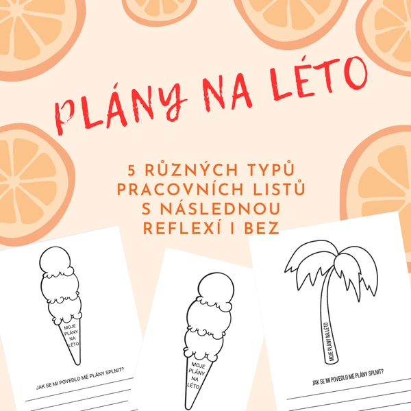 Mé plány na léto - pracovní listy