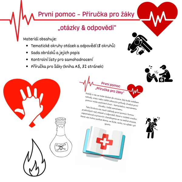 První pomoc v otázkách a odpovědích + Příručka pro žáky