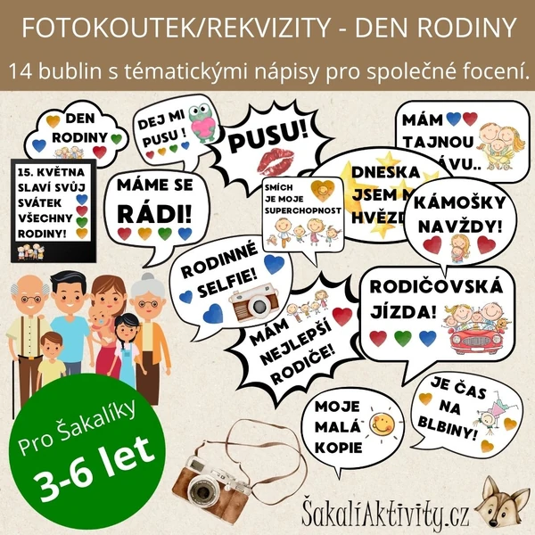  Fotokoutek - rekvizity - Den rodiny 