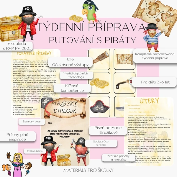Týdenní příprava - Putování s piráty