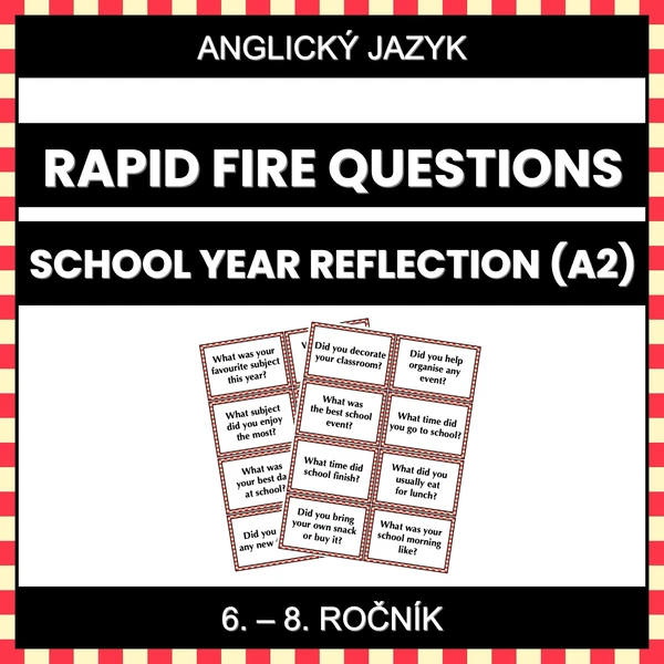 Rapid Fire Questions - School Year Reflection (A2)