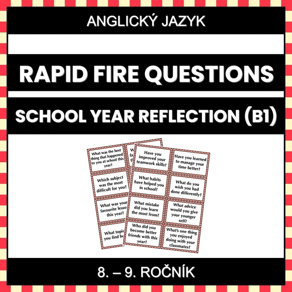 Rapid Fire Questions - School Year Reflection (B1)
