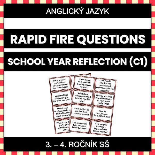 Rapid Fire Questions - School Year Reflection (C1)