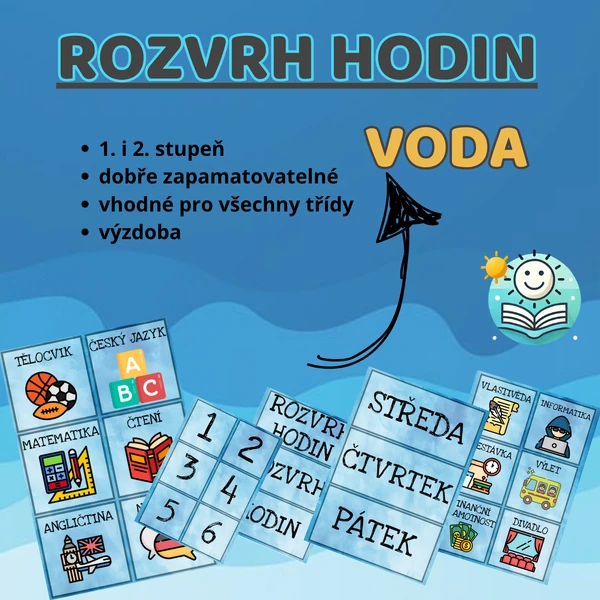 Rozvrh hodin - voda, koloběh vody