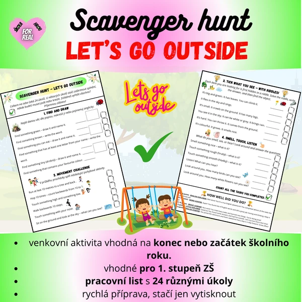 Scavenger Hunt - Let´s go outside
