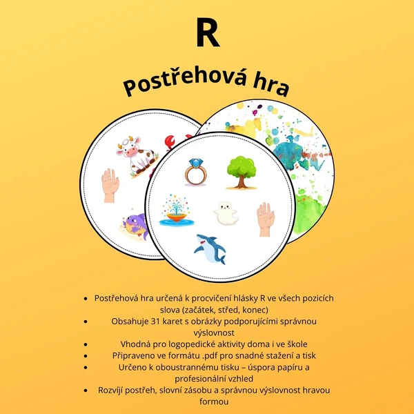 Postřehová hra - hláska R