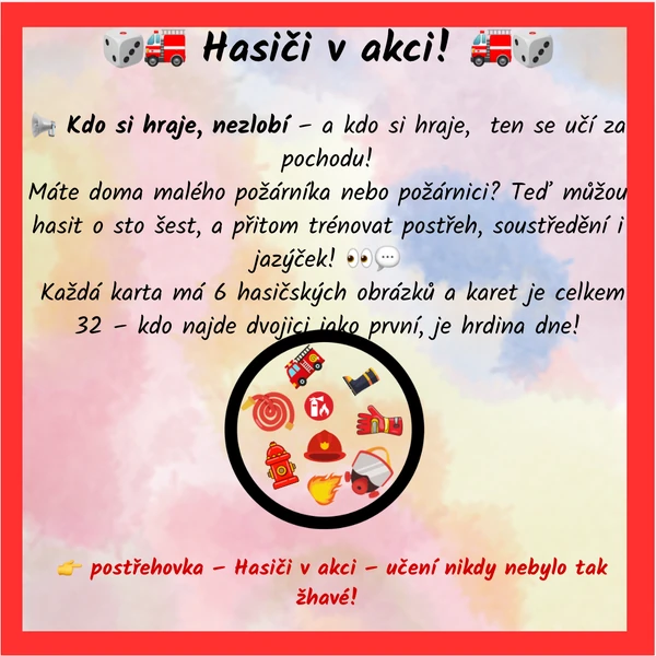 Hasiči v akci - postřehovka