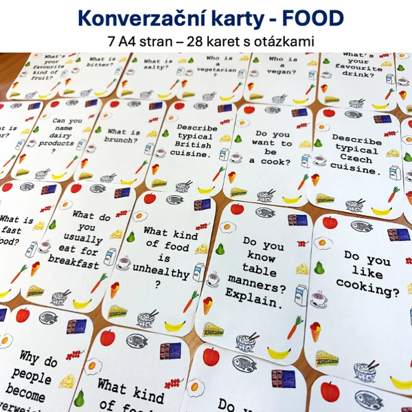 Konverzační karty - FOOD