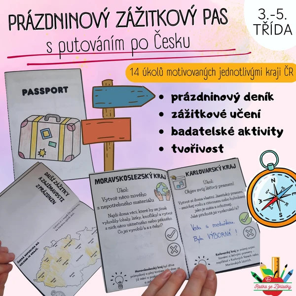 Prázdninový zážitkový pas s putováním po Česku - prázdninový deník