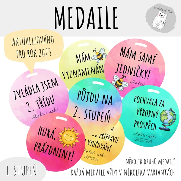 Medaile - Vysvědčení 2025