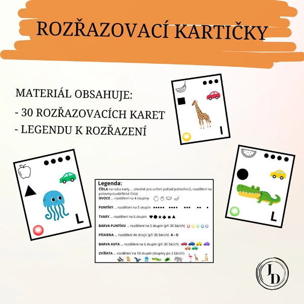 Rozřazovací kartičky