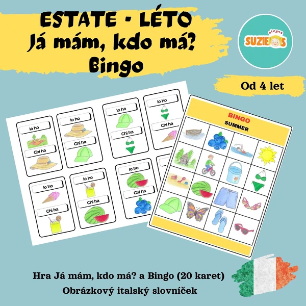 Estate/léto - Bingo a Já mám, kdo má?