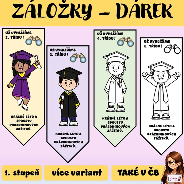 ZÁLOŽKY - KONEC ŠKOLNÍHO ROKU