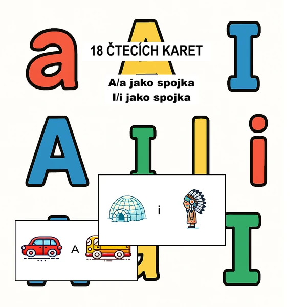 Čtecí karty A a I jako spojka