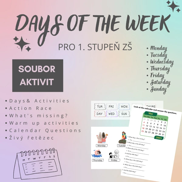 DAYS OF THE WEEK (DNY V TÝDNU)