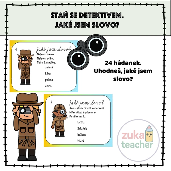 Staň se detektivem - Jaké jsem slovo?