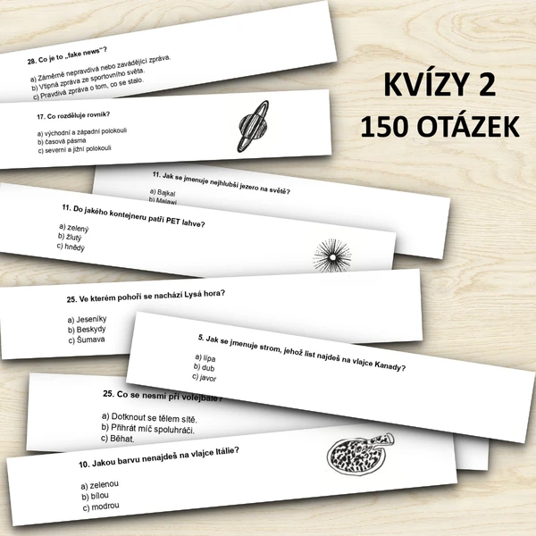 Kvízy 2 - 150 otázek do družiny i do výuky