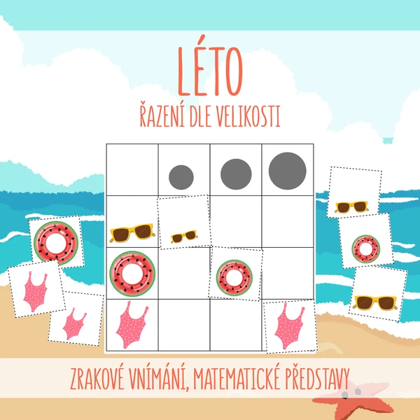 LÉTO - řazení dle velikosti