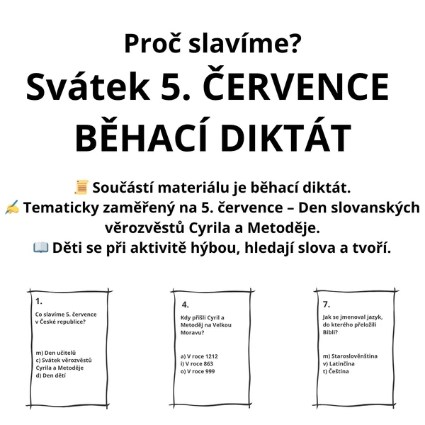 Proč slavíme? Svátek 5. července 🇨🇿