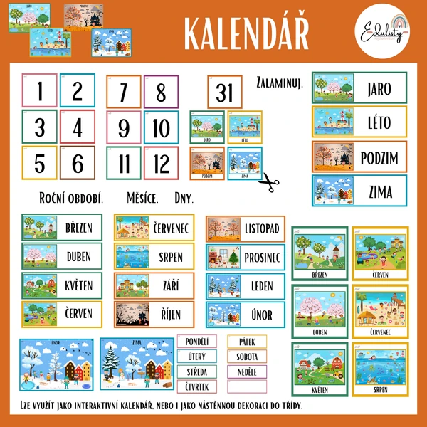 Kalendář 2 – Interaktivní kalendář do třídy