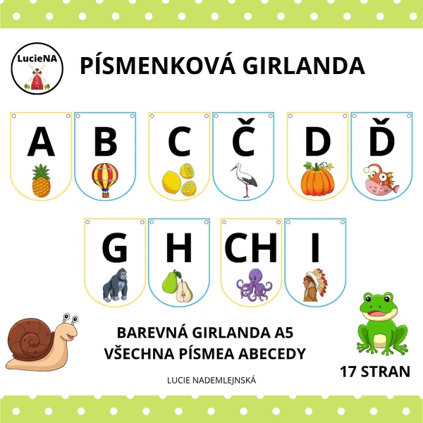 PÍSMENKOVÁ GIRLANDA