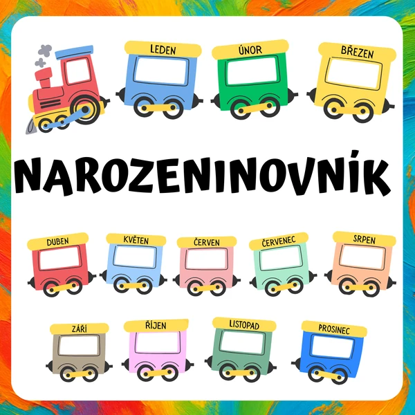 Narozeninovník - vláček 