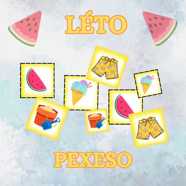 Pexeso LÉTO zdarma