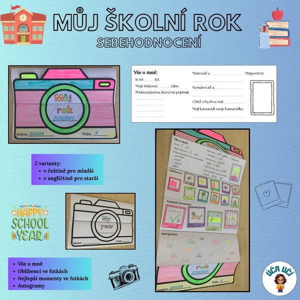 MŮJ ŠKOLNÍ ROK - sebehodnocení