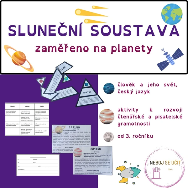 Sluneční soustava - zaměřeno na planety