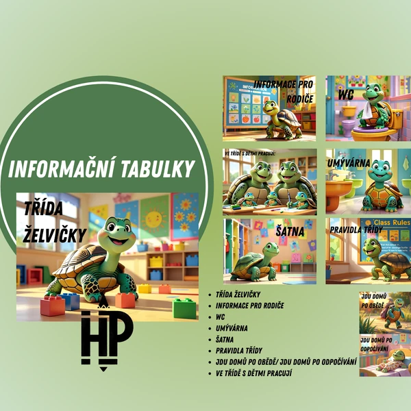 Informační tabulky - třída Želvičky