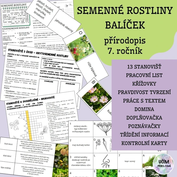 Semenné rostliny - kompletní balíček