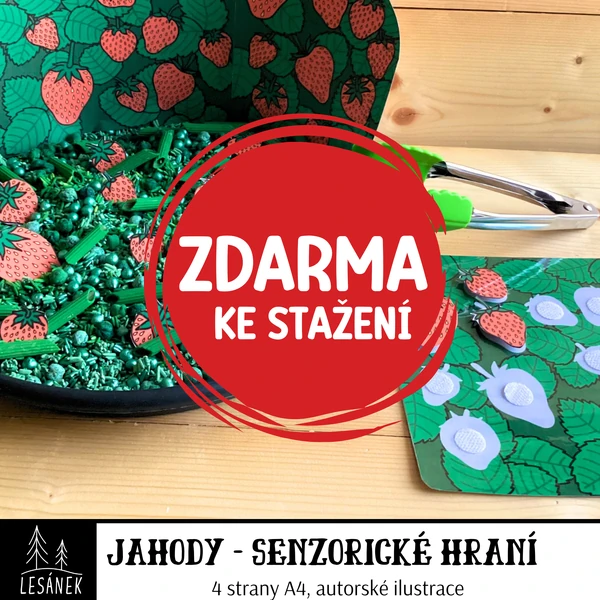 Jahody - senzorické hraní