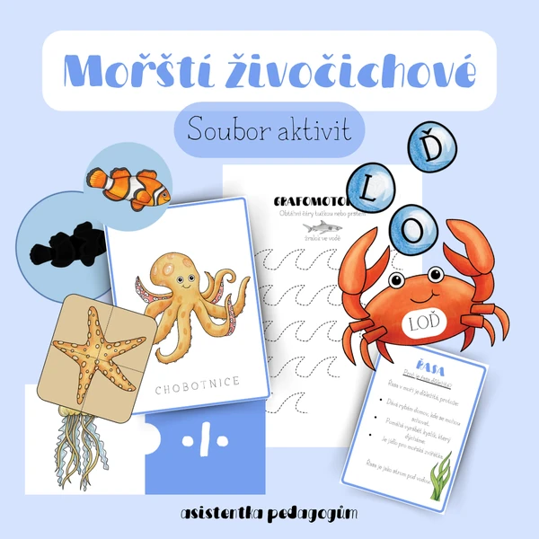 Mořští živočichové - Soubor aktivit 