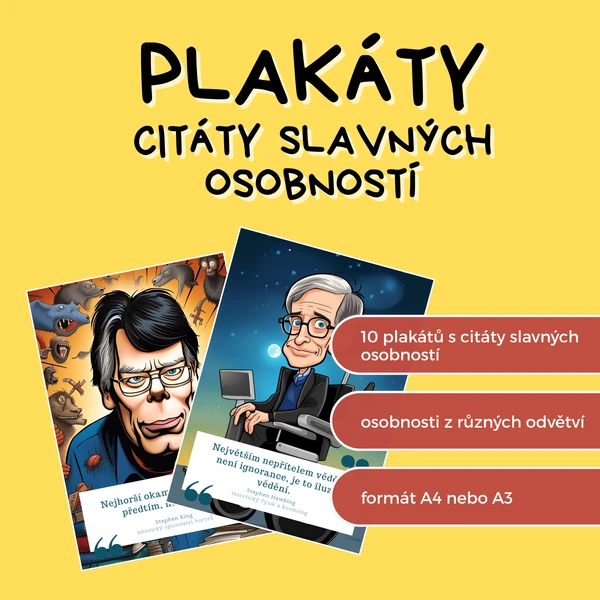 Plakáty: Citáty slavných osobností