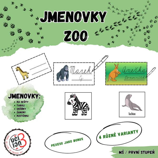 Jmenovky ZOO