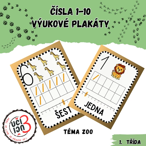 Čísla do 10 - téma ZOO