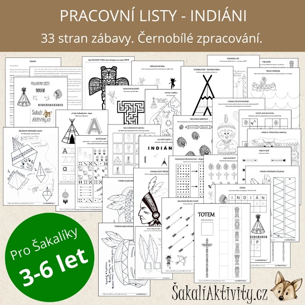 Pracovní listy - INDIÁNI