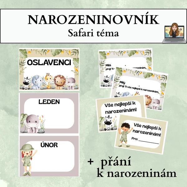 narozeninovník - safari