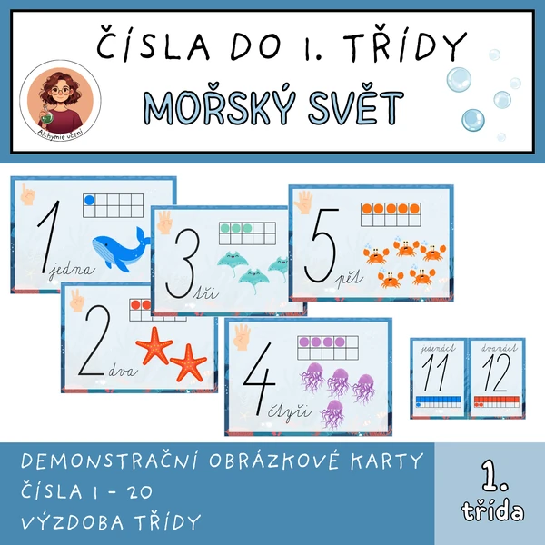 Čísla do 20 - Mořský svět