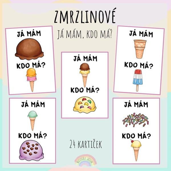 🍦Zmrzlinové Já mám, kdo má?🍦