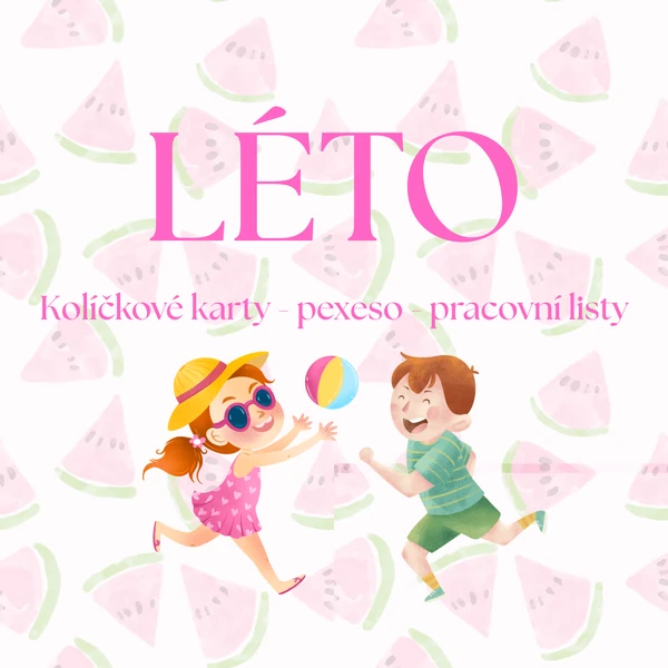 Léto - kolíčkové karty, pracovní listy, pexeso a více