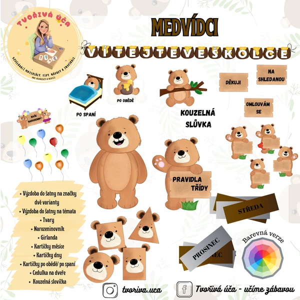 Výzdoba Medvídci