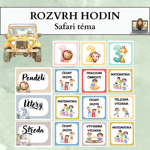 Rozvrh hodin - safari